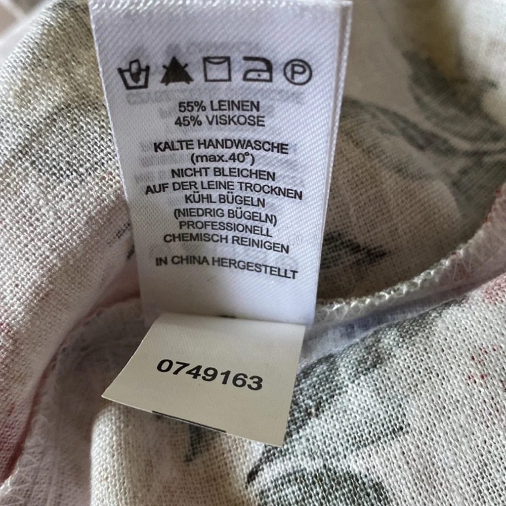 House of Harlow 1960 NWT Linen Blend Floral Adjustable Tie Maxi Dress Size Large - Picture 14 of 16